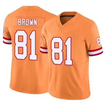 ＃81 Men's Antonio Brown Orange Limited Tampa Bay Buccaneers Vapor F.U.S.E. Jersey