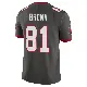 ＃81 Youth Antonio Brown Limited Tampa Bay Buccaneers Pewter Alternate Vapor Jersey