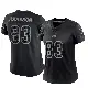 ＃83 Women's Tez Johnson Black Limited Tampa Bay Buccaneers Reflective Jersey