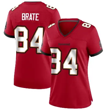 ＃84 Women's Cameron Brate Red Game Tampa Bay Buccaneers Team Color Jersey