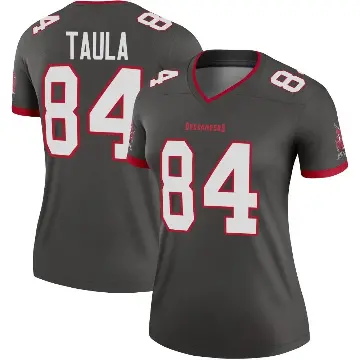＃84 Women's Tanner Taula Legend Tampa Bay Buccaneers Pewter Alternate Jersey