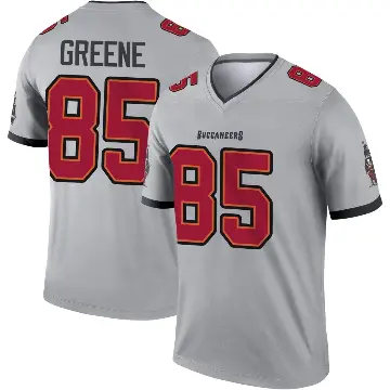 ＃85 Men's Garrett Greene Gray Legend Tampa Bay Buccaneers Inverted Jersey