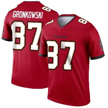 ＃87 Men's Rob Gronkowski Red Legend Tampa Bay Buccaneers Jersey