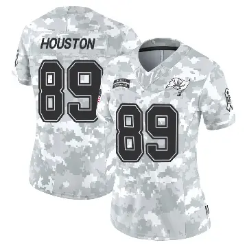 ＃89 Women's Dennis Houston Arctic Camo Limited Tampa Bay Buccaneers 2024 Salute to Service Jersey