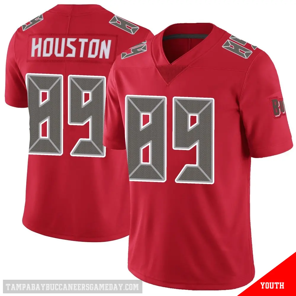 ＃89 Youth Dennis Houston Red Limited Tampa Bay Buccaneers Color Rush Jersey