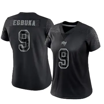 ＃9 Women's Emeka Egbuka Black Limited Tampa Bay Buccaneers Reflective Jersey