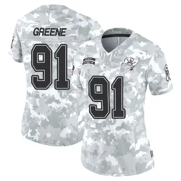 ＃91 Women's Mike Greene Arctic Camo Limited Tampa Bay Buccaneers 2024 Salute to Service Jersey