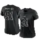 ＃91 Women's Mike Greene Black Limited Tampa Bay Buccaneers Reflective Jersey