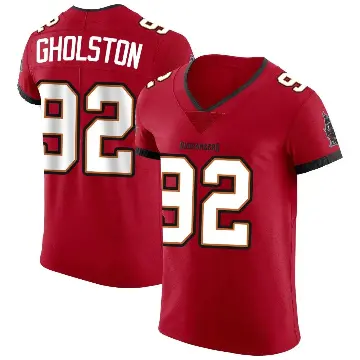 ＃92 Men's William Gholston Red Elite Tampa Bay Buccaneers Vapor Jersey