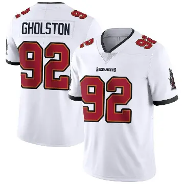 ＃92 Men's William Gholston White Limited Tampa Bay Buccaneers Vapor Untouchable Jersey