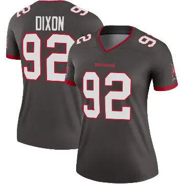 ＃92 Women's Riley Dixon Legend Tampa Bay Buccaneers Pewter Alternate Jersey