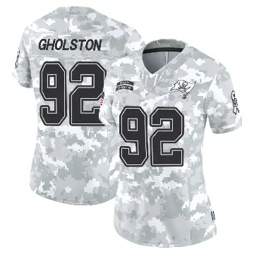 ＃92 Women's William Gholston Arctic Camo Limited Tampa Bay Buccaneers 2024 Salute to Service Jersey