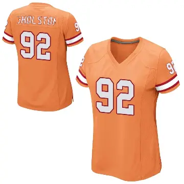 ＃92 Women's William Gholston Orange Game Tampa Bay Buccaneers Alternate Jersey
