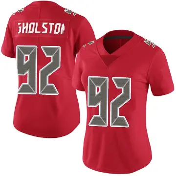 ＃92 Women's William Gholston Red Limited Tampa Bay Buccaneers Team Color Vapor Untouchable Jersey