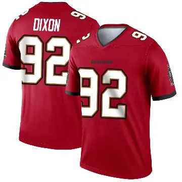 ＃92 Youth Riley Dixon Red Legend Tampa Bay Buccaneers Jersey