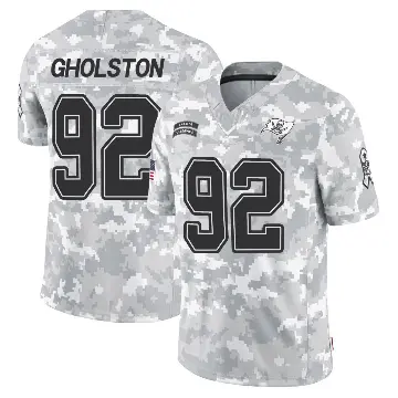 ＃92 Youth William Gholston Arctic Camo Limited Tampa Bay Buccaneers 2024 Salute to Service Jersey