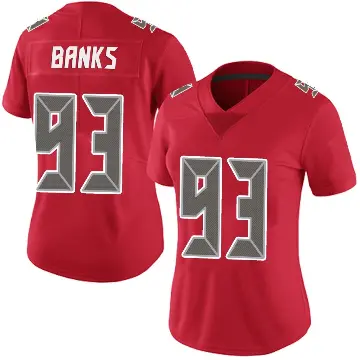 ＃93 Women's Eric Banks Red Limited Tampa Bay Buccaneers Team Color Vapor Untouchable Jersey