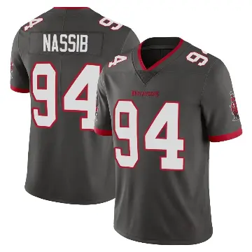 ＃94 Men's Carl Nassib Limited Tampa Bay Buccaneers Pewter Alternate Vapor Jersey