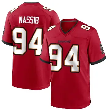 ＃94 Men's Carl Nassib Red Game Tampa Bay Buccaneers Team Color Jersey