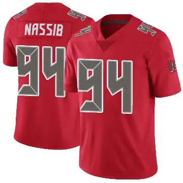 ＃94 Youth Carl Nassib Red Limited Tampa Bay Buccaneers Color Rush Jersey