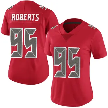 ＃95 Women's Elijah Roberts Red Limited Tampa Bay Buccaneers Team Color Vapor Untouchable Jersey