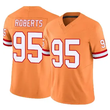 ＃95 Youth Elijah Roberts Orange Limited Tampa Bay Buccaneers Vapor F.U.S.E. Jersey