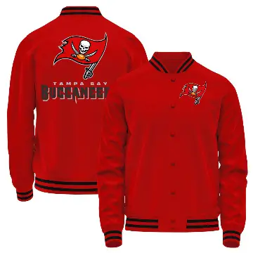 Youth Red Tampa Bay Buccaneers Full-Snap Jacket